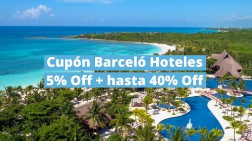 Cupón Barceló Hoteles: 5% Off + hasta 40% Off
