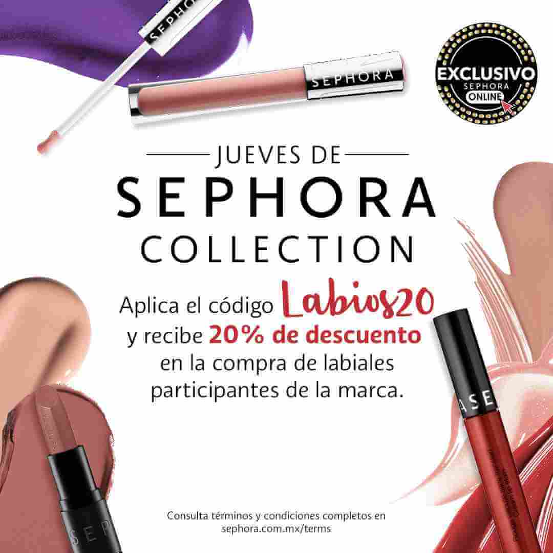 Cupón Sephora: 20% de descuento en labiales de Sephora Collection