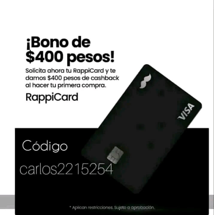 Código Rappicard con bono de $400 pesos de bienvenida
