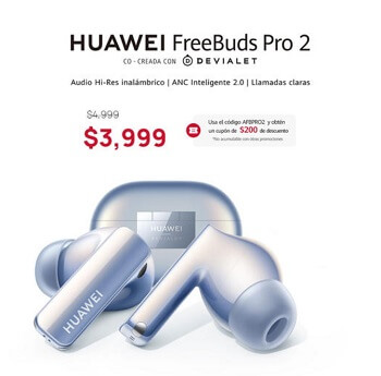 Cupón Huawei para obtener $200 OFF adicional en FreeBuds Pro 2
