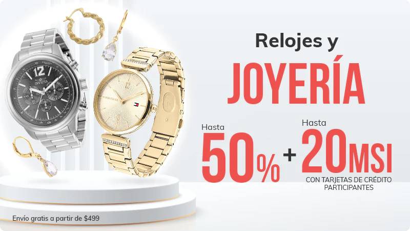Oferta Claro Shop: Relojes y joyería con hasta 50% OFF