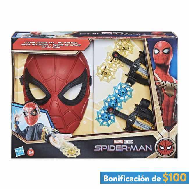 Juguete Hasbro Marvel Spider-Man Equipo de acción con $100 OFF usando cupón Walmart