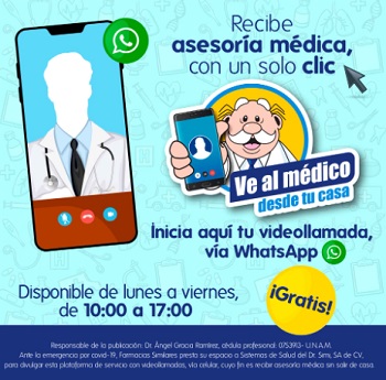 Promoción Farmacias Similares: consulta médica GRATIS vía WhatsApp