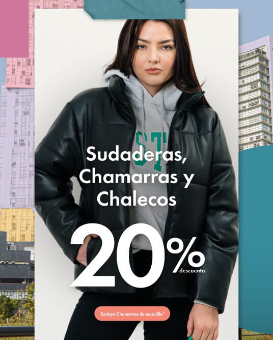 Hasta 20% de descuento en sudaderas, chamarras y chalecos en C&A Hasta 20% de descuento en sudaderas, chamarras y chalecos en C&A