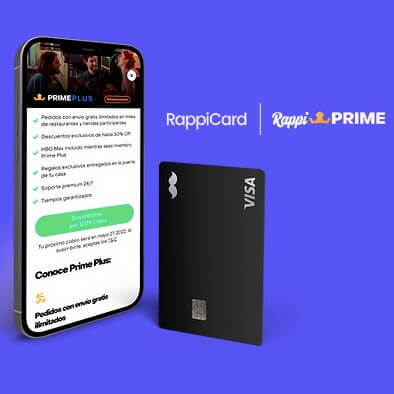 Rappi Prime Plus 3 meses gratis con tu RappiCard