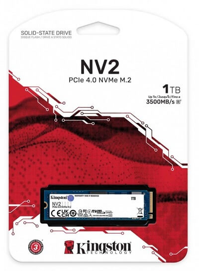 Ahorra $110 en SSD Kingston NV2 NVMe 1TB PCI Express 4.0 M.2 con esta oferta Cyberpuerta