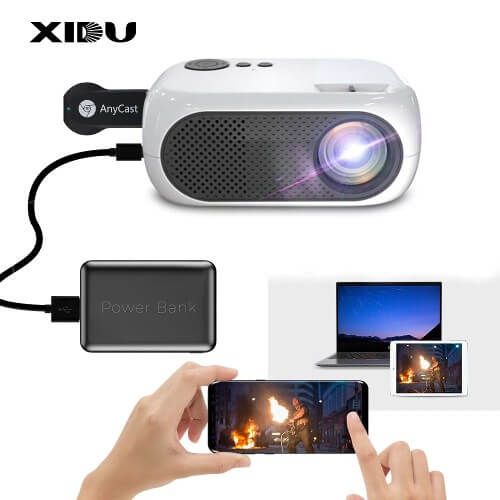 XIDU-miniproyector LED Full HD 1080P a mitad de precio en AliExpress + envío gratis
