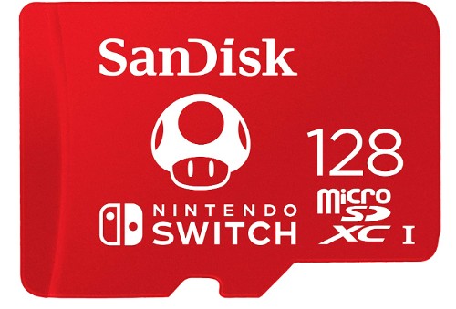 SanDisk 128GB microSDXC UHS-I card for Nintendo Switch con cupón Amazon 2X1