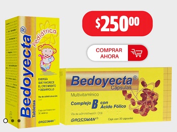 Oferta Farmacias Guadalajara: Bedoyecta 30 cápsulas por sólo $250