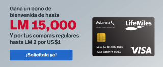 Promoción Avianca: Bono de bienvenida LifeMiles Promoción Avianca: Bono de bienvenida LifeMiles