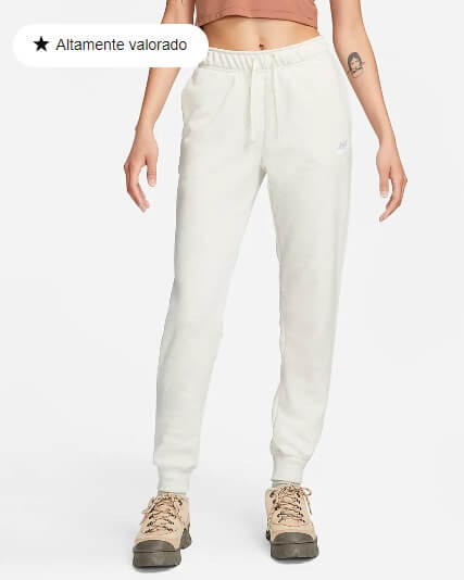 Pants para mujer Nike color blanco a $999 + envío gratis