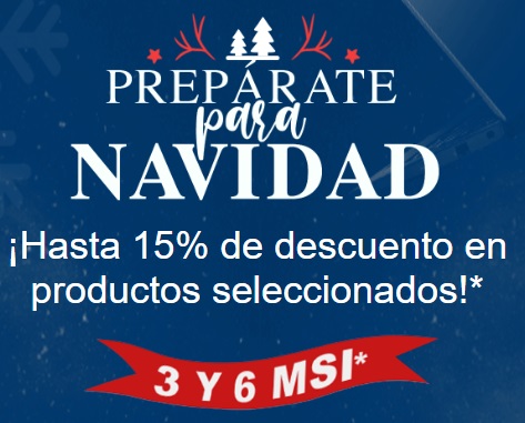 Prepárate para Navidad en Cyberpuerta con hasta 15% Off + envíos gratis + saldo de regalo en productos seleccionados