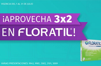 Oferta Farmacias del Ahorro: 3 x 2 en Floratil