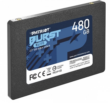 Oferta Cyberpuerta: SSD Patriot Burst Elite 480GB SATA III 2.5" 7mm a solo $497