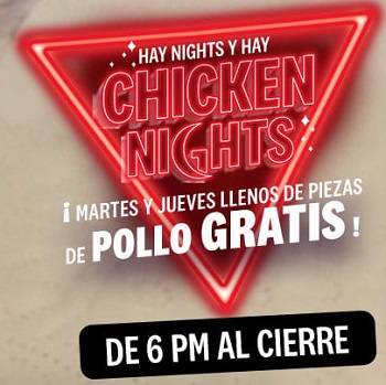 Oferta KFC: piezas GRATIS en las Chicken Nights los martes y jueves