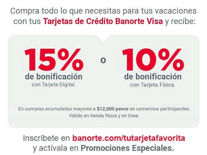 Promoción Banorte Vacaciones Semana Santa 2023: Bonificación de hasta 15% en vuelos, hoteles y más