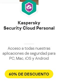 Oferta Kaspersky: 60% OFF en KasperskySecurity Cloud