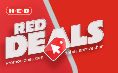 Recopilación de promociones de Red Deals en HEB