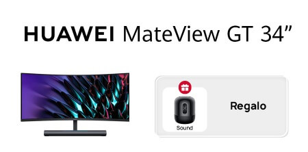 Oferta Huawei: Sound GRATIS en la compra de MateView GT de 34 pulgadas
