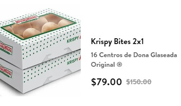 Promoción Krispy Kreme: 2 x 1 en Krispy Bites
