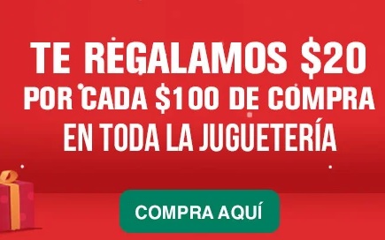 La Comer te regala $20 por cada $100 de compra en Juguetería