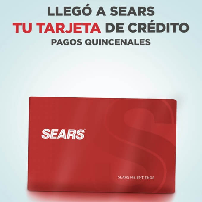Oferta Sears: 20% OFF en primera compra con tu Tarjeta de Crédito Sears