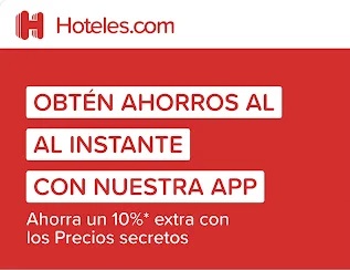 Promoción Hoteles.com: hasta 10% OFF adicional al reservar desde la app