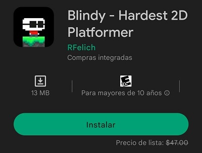 Blindy - Hardest 2D Platformer GRATIS en Google Play