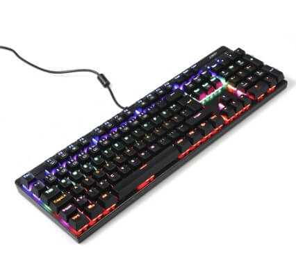 55% OFF en teclado gamer con luces LED en ofertas TomTop de mitad de año