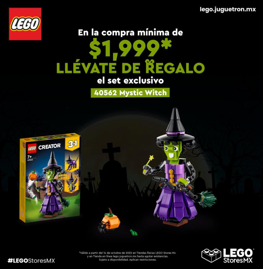 Set de bruja Mystic Witch de regalo con esta promoción LEGO Stores
