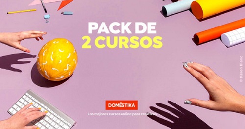 Pack de 2 cursos “Crea con los cursos más vendidos” desde $419 en Domestika