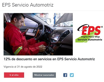 12% OFF en servicios en EPS Servicio Automotriz al pagar con HSBC