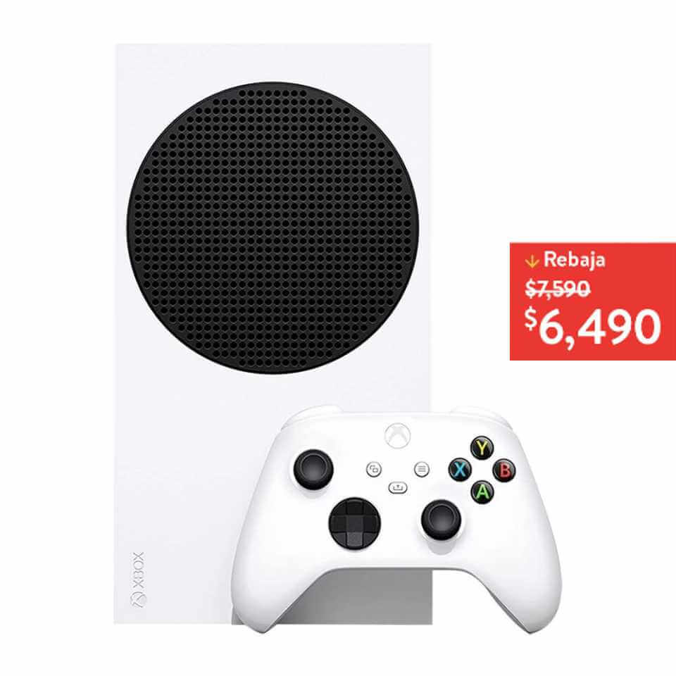 Consola Xbox Series S con $1,100 OFF + 18 MSI + cupón Walmart de 8% de bonificación con BBVA