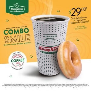 Promoción Krispy Kreme: combo Smile por sólo $29
