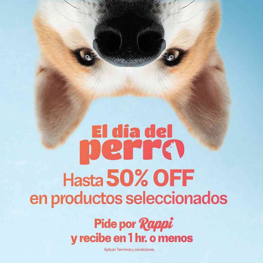 Oferta Rappi: Hasta 50% de descuento en productos seleccionados por el Día del Perro
