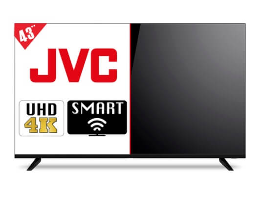 Ahorra $2,000 en pantalla TV JVC Roku Frameless SI43FRF Utra HD 4k 43” en Office Depot