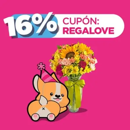 Cupón Envia Flores de 16% OFF en todos tus pedidos