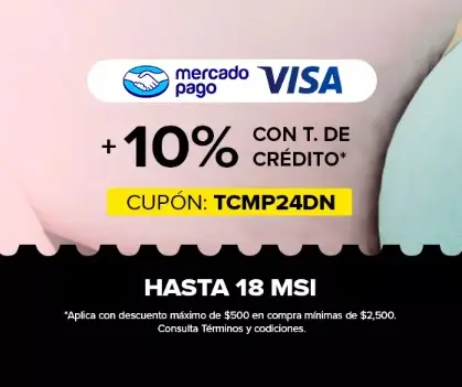 Cupón Mercado Pago Visa del 10% extra en Mercado Libre