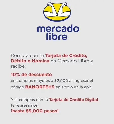 Hot Sale Mercado Libre: 10% de descuento en Hot Sale 2023 al pagar con Banorte (29 de Mayo al 6 de Junio)