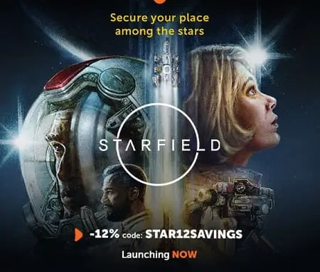 12% de descuento en Steam CD Key de Starfield con cupón Kinguin