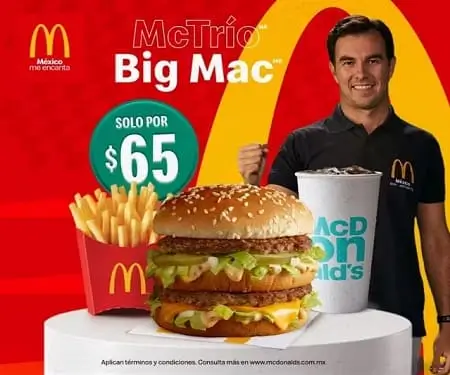 McTrío Big Mac a $65 con cupón McDonald’s App