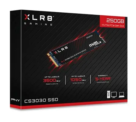 SSD PNY XLR8 CS3030, 250GB, PCI Express, M.2 a $569 en Cyberpuerta