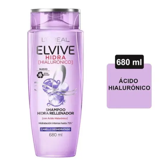 Shampoo L'Oréal Elvive hidra hialurónico 680 ml 2x$135 en Walmart Express