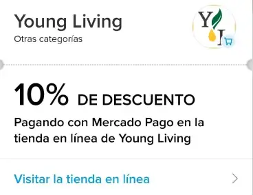 Mercado Pago: Obtén 10% Off al pagar con Mercado Crédito en Young Living