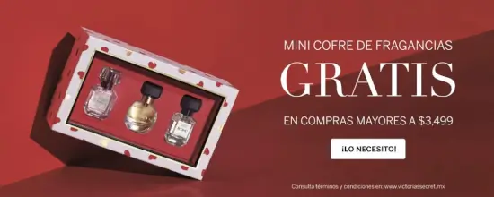 San Valentín 2024: Mini Cofre de Fragancias Victoria Secret GRATIS con tu compra