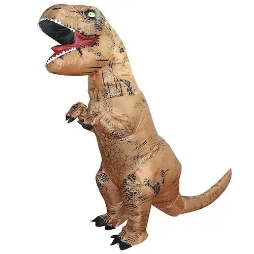 Disfraz inflable de dinosaurio T-rex en $999 en Sears
