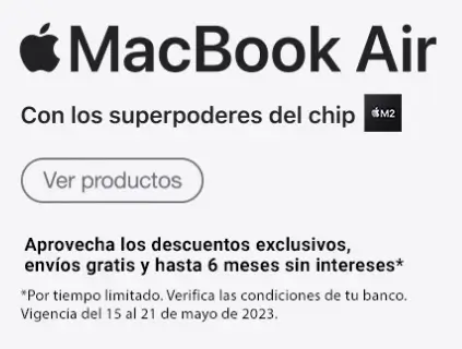 Recopilación de MacBook Air con hasta 20% de descuento + envío gratis + 6 MSI en Cyberpuerta