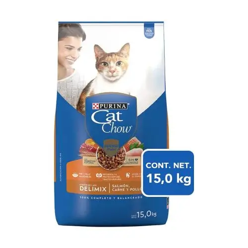 Purina Cat Chow Comida para gato adulto Deli Mix 15kg a $774 en Amazon