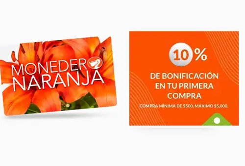 Obtén 10% de bonificación en tu primera compra en La Comer con tu Monedero Naranja