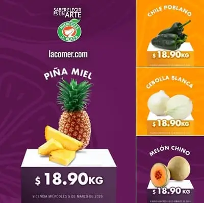 Ofertas Miércoles de Plaza La Comer del 5 marzo de 2025